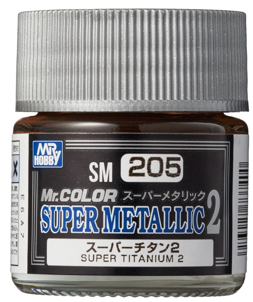 Mr. Hobby SM-205 Mr. Color Super Metallic 2 - Super Titanium 2 (10ml)