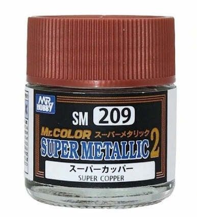 Mr. Hobby SM-209 Mr. Color Super Metallic Colors II (10 ml) Super Copper
