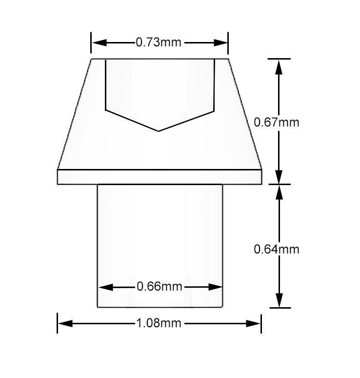 Fat Frog MD12006 M8 Taper Cone Bolts (dia. 1,08mm) - 121 pcs