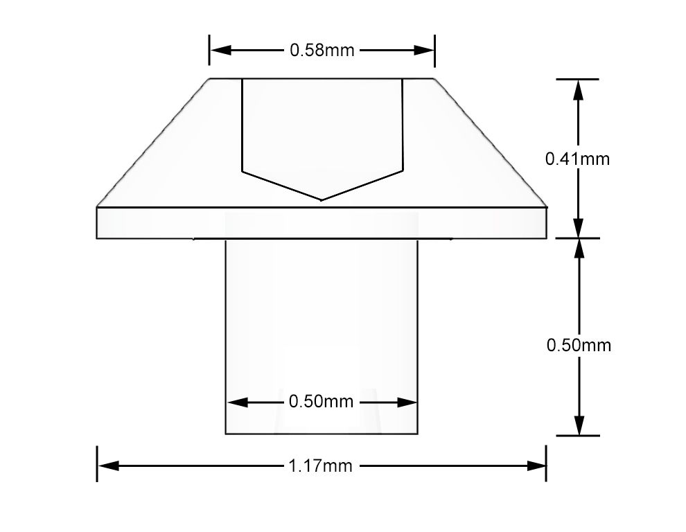 Fat Frog MD12010 M6 14mm Dome Head Bolts (dia. 1,17mm) - 144 pcs