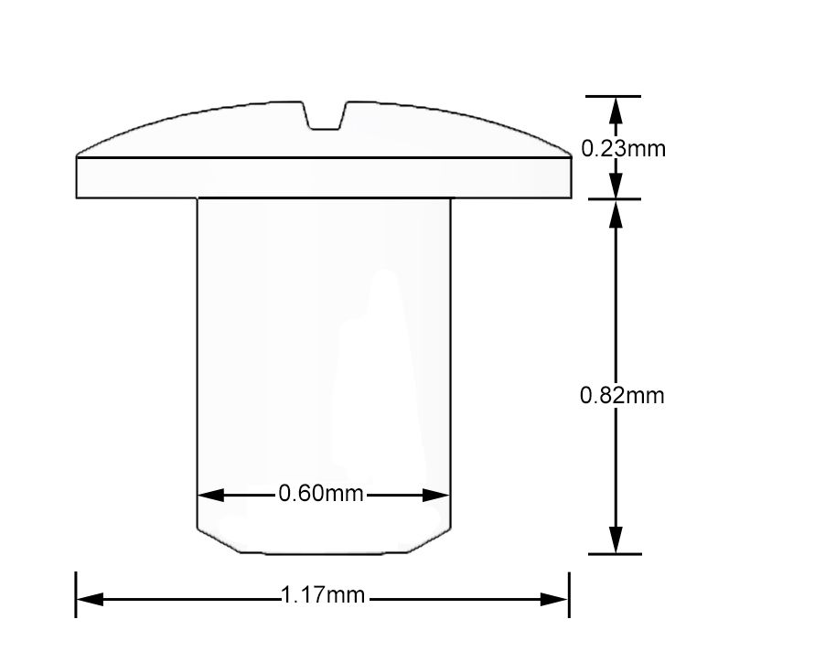 Fat Frog MD12016 M2.5, M4, M8 Extra Large Flat Head Slotted Screw (dia. 0.75, 1.17, 1.67mm)