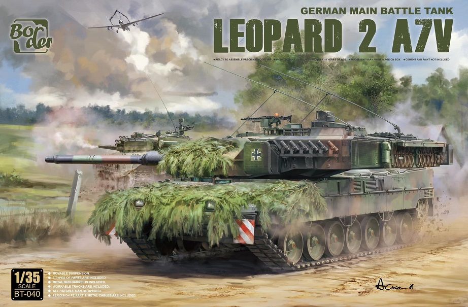 Border Model BT040 LEOPARD 2 A7V GERMAN MAIN BATTLE TANK