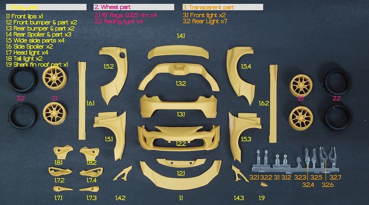 ZoomOn Z055 Artisan spirits BRZ/86 wide body kit