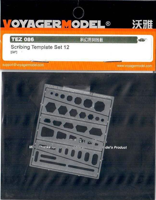 Voyager Model TEZ086 Scribing Template Set 12