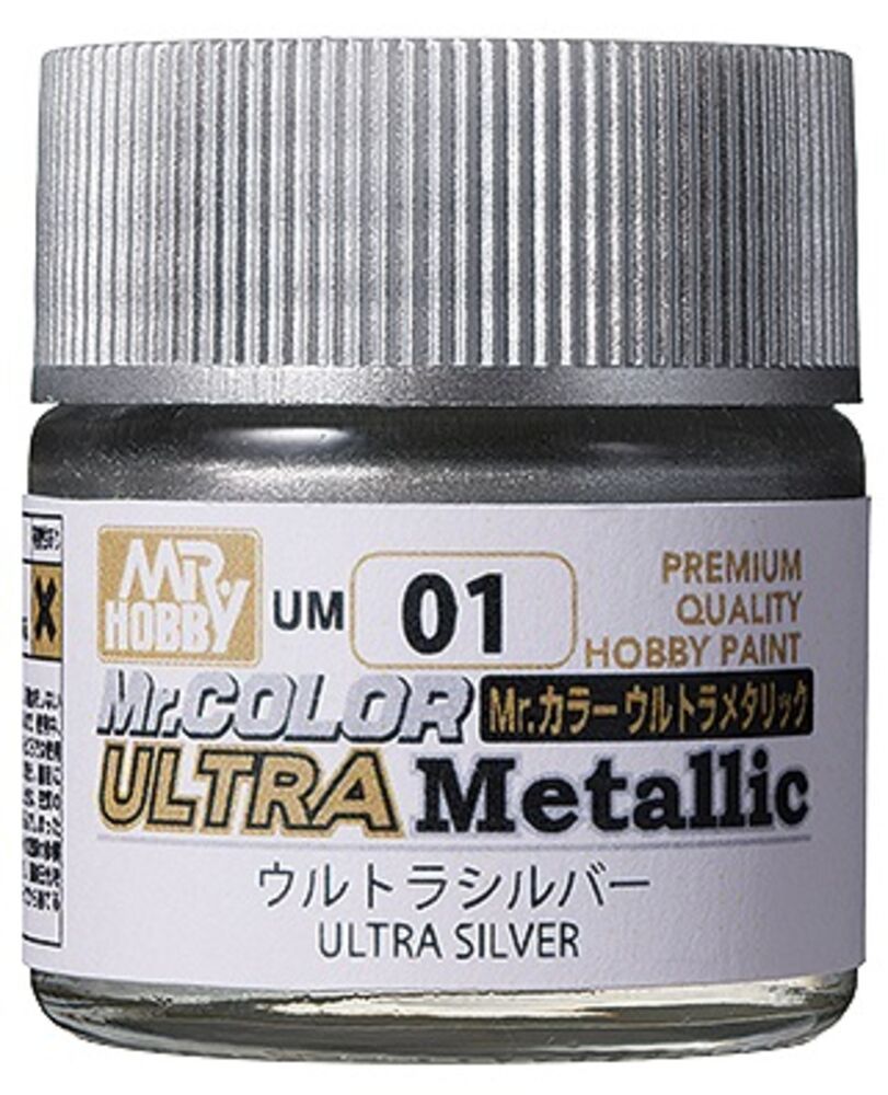 Mr. Hobby UM-01 Mr. Color Ultra Metallic (10 ml) Ultra Silver