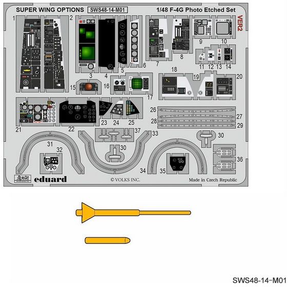 Zoukei-Mura 4814-M01 F-4G PHOTO-ETCH SET