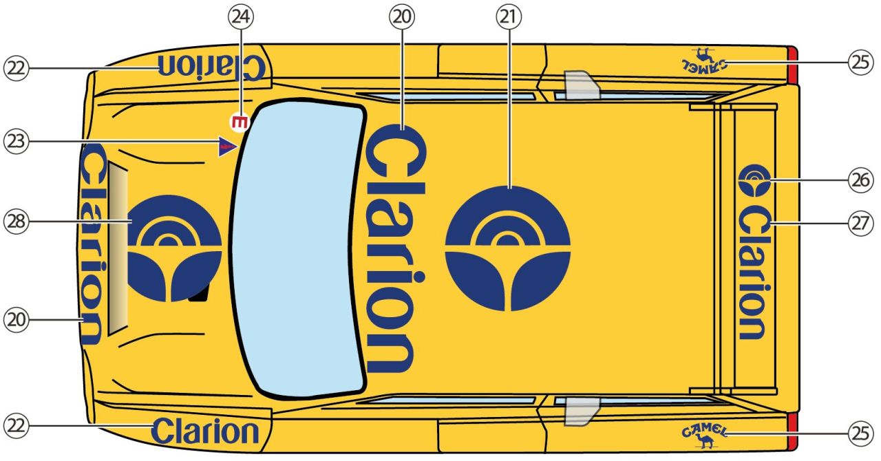 Decalcas DEC068 MG Metro 6R4 Team Clarion Europe sponsored by Camel - FIA European Rallycross Championship 1990