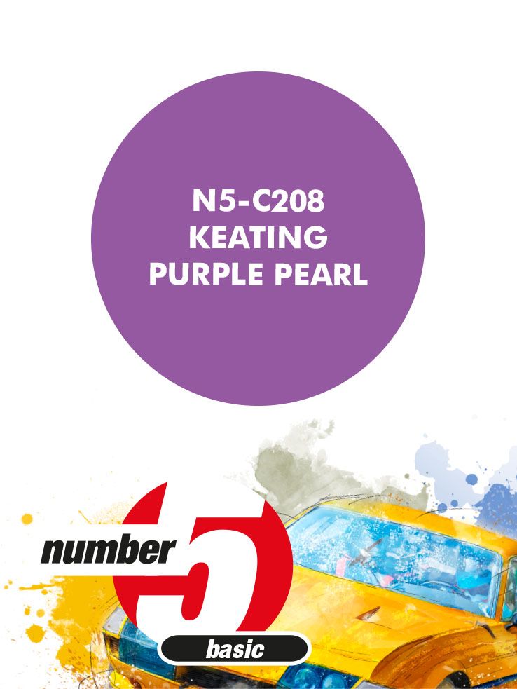 Number 5 N5-C208 Paint for airbrush: Keating Purple Pearl