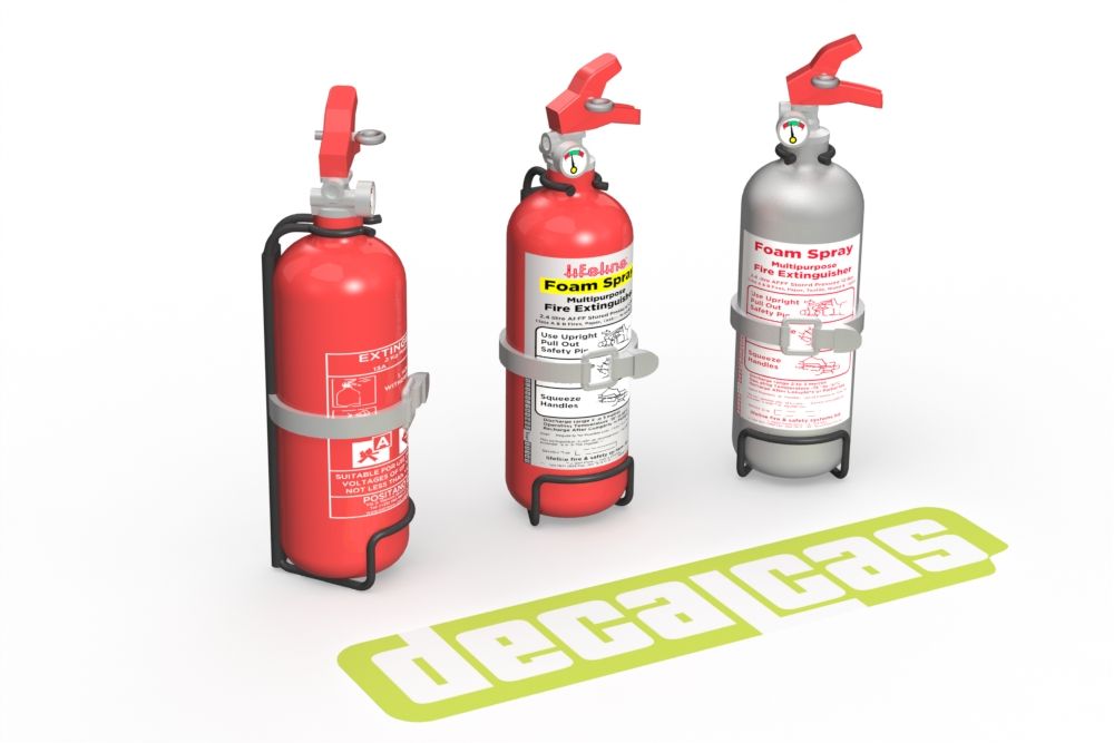 Decalcas PAR121 Fire extinguisher for 1/24 scale models: Hand fire extinguisher - Type01 (4 units/each)