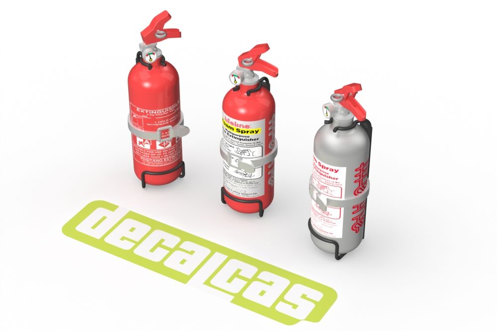 Decalcas PAR121 Fire extinguisher for 1/24 scale models: Hand fire extinguisher - Type01 (4 units/each)