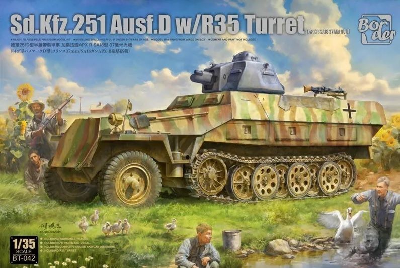 Border Model BT042 SD. KFZ. 251 AUSF. D WITH R35 TURRET