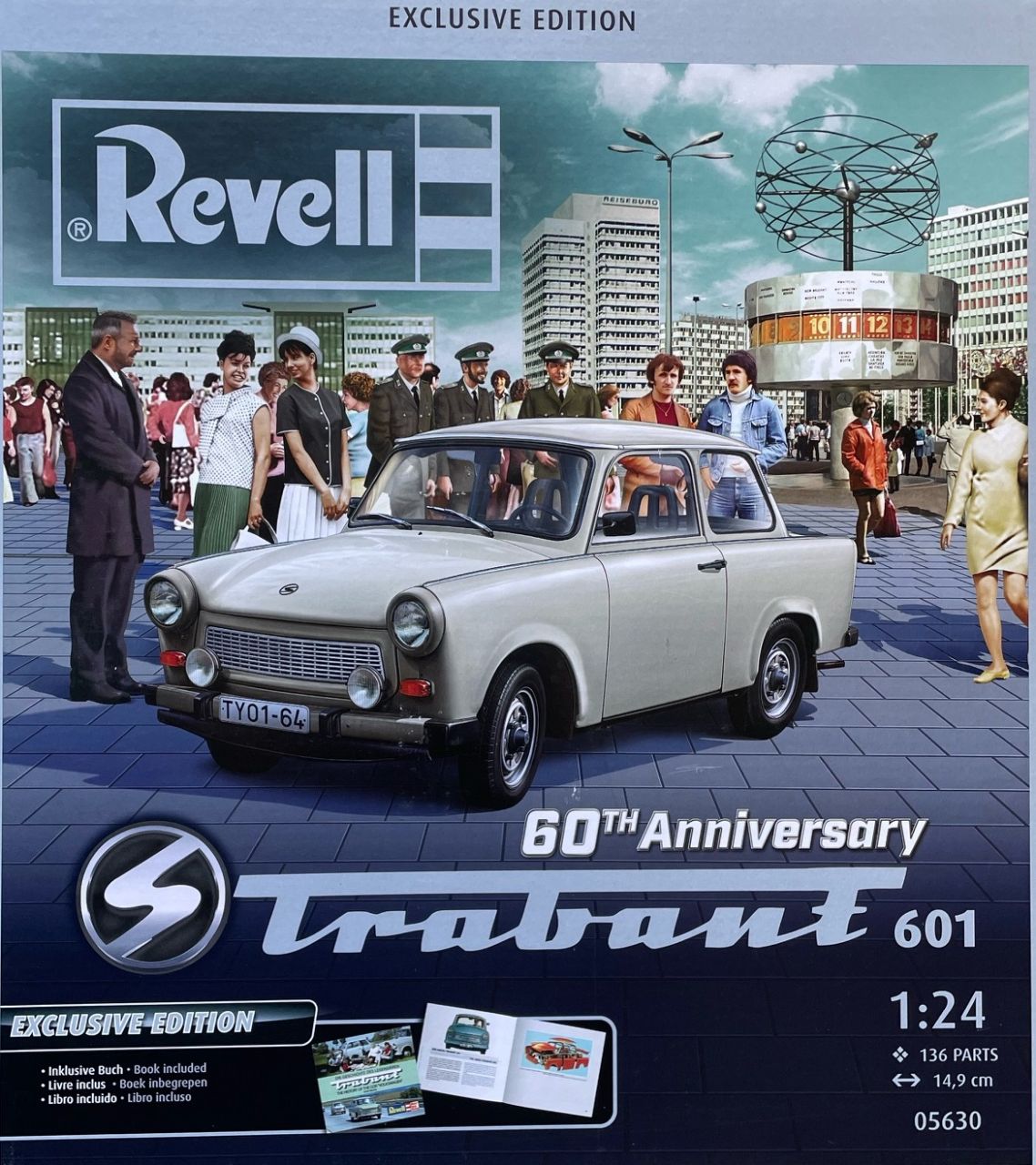 Revell 05630 60TH ANNIVERSARY TRABANT 601 EXCLUSIVE EDITION (INCL.BOOK)