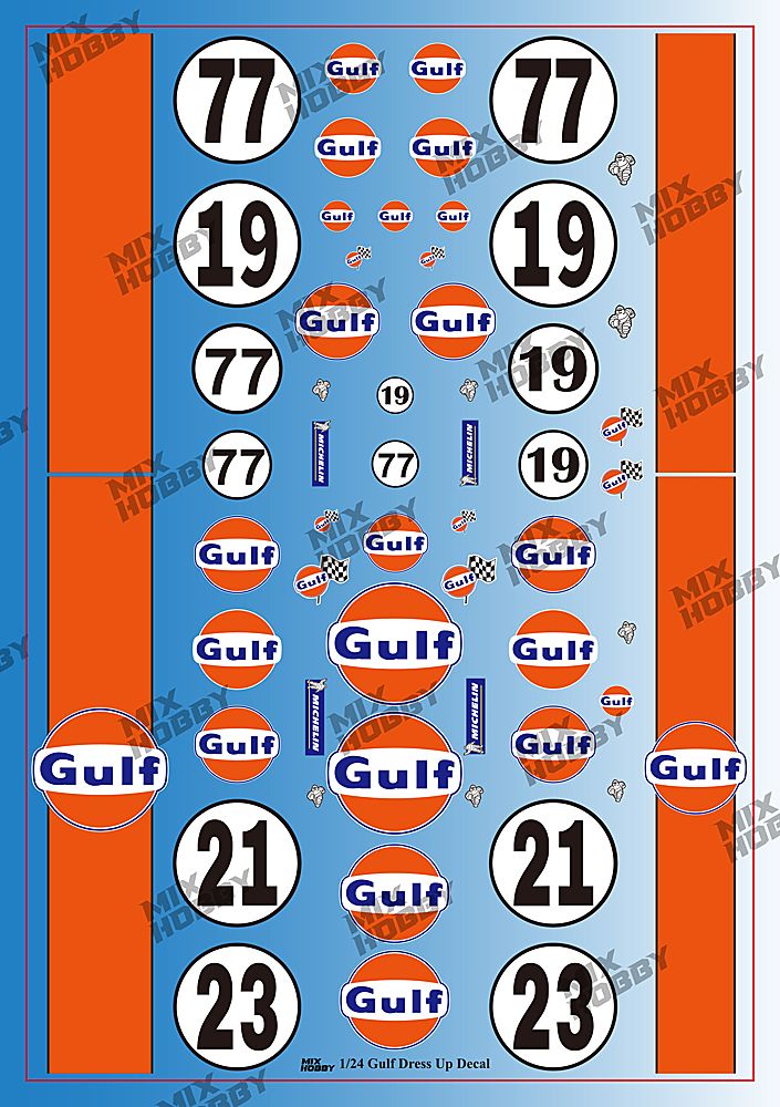 Mix Hobby MX05-047 GULF LOGO DRESS UP DECAL