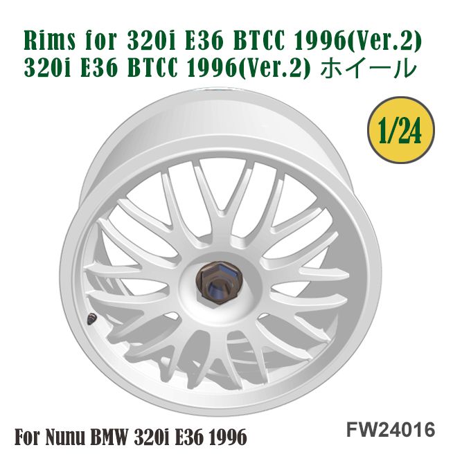 Fat Frog FW24016 BBS Alloy Rims for 320i E36 BTCC 1996 (Ver.2)