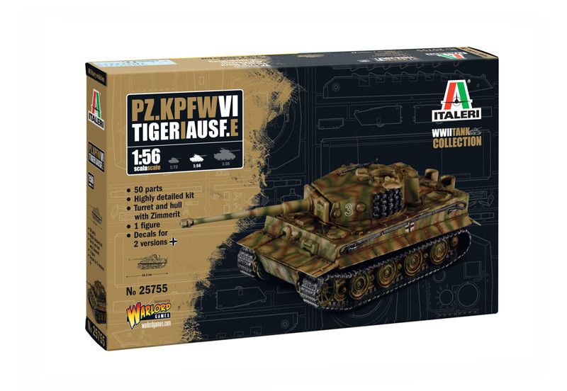 Italeri 25755 German tank Pz. Kpfw. VI Tiger I Ausf E