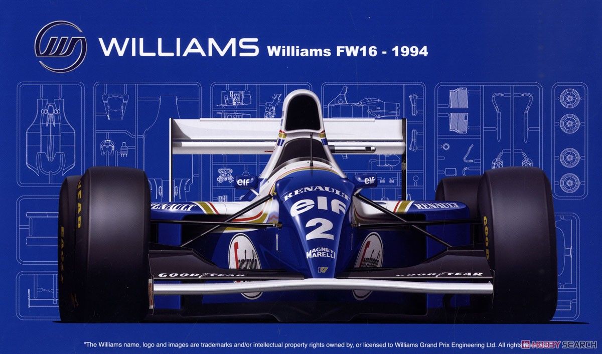 Fujimi 09058 Williams FW16 Renault San MarinoGP