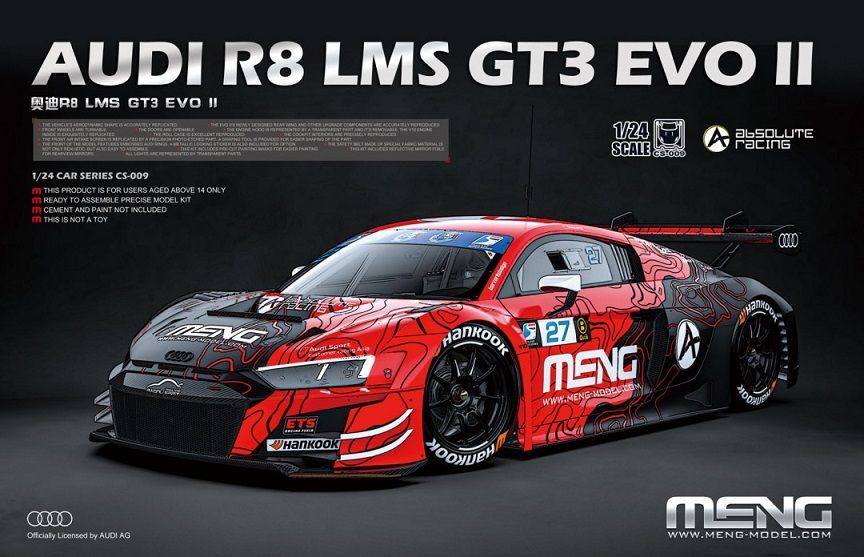 Meng CS-009 AUDI R8 LMS GT3 EVO II