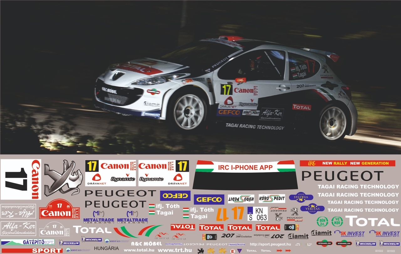 AM24 018 Peugeot 207 S2000 Ifj. Tóth János IRC Mecsek Rallye 2011