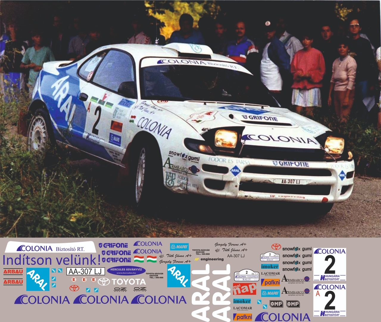 AM24 067 Toyota Celica ST185 Ifj. Tóth János Veszprém Rallye 1995