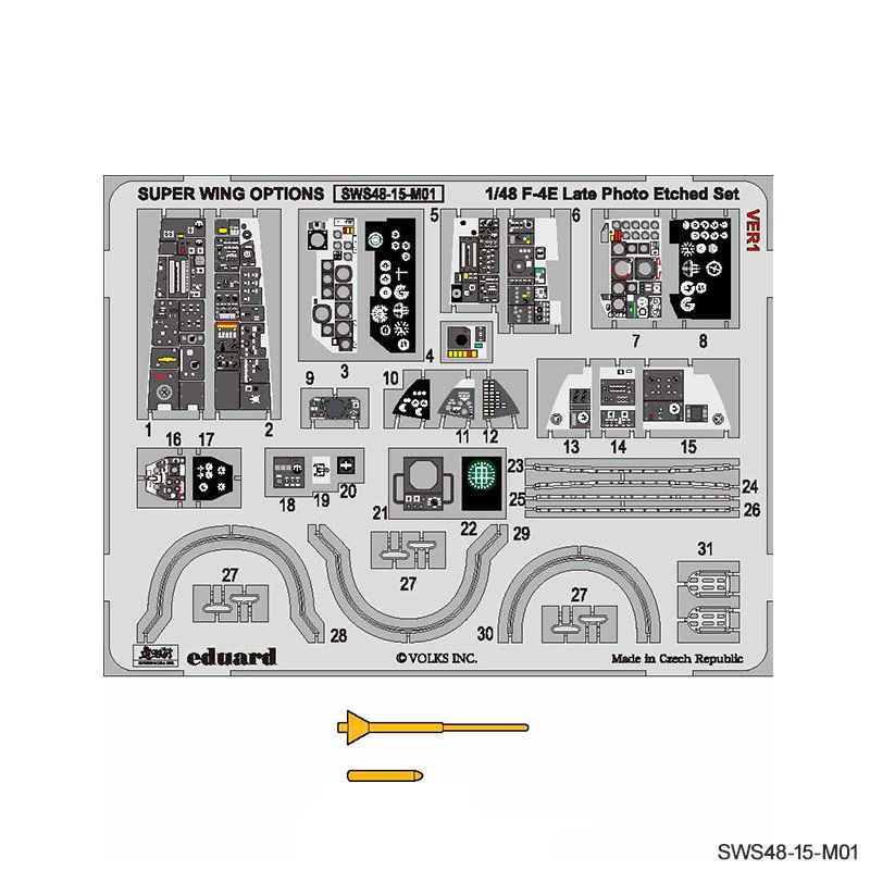 Zoukei-Mura SWS4815M01 F-4E Late Photo-Etched Set