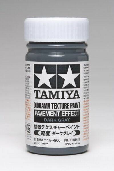 Tamiya 87115 Diorama Texture Paint (Pavement Effect,Dark Gray)