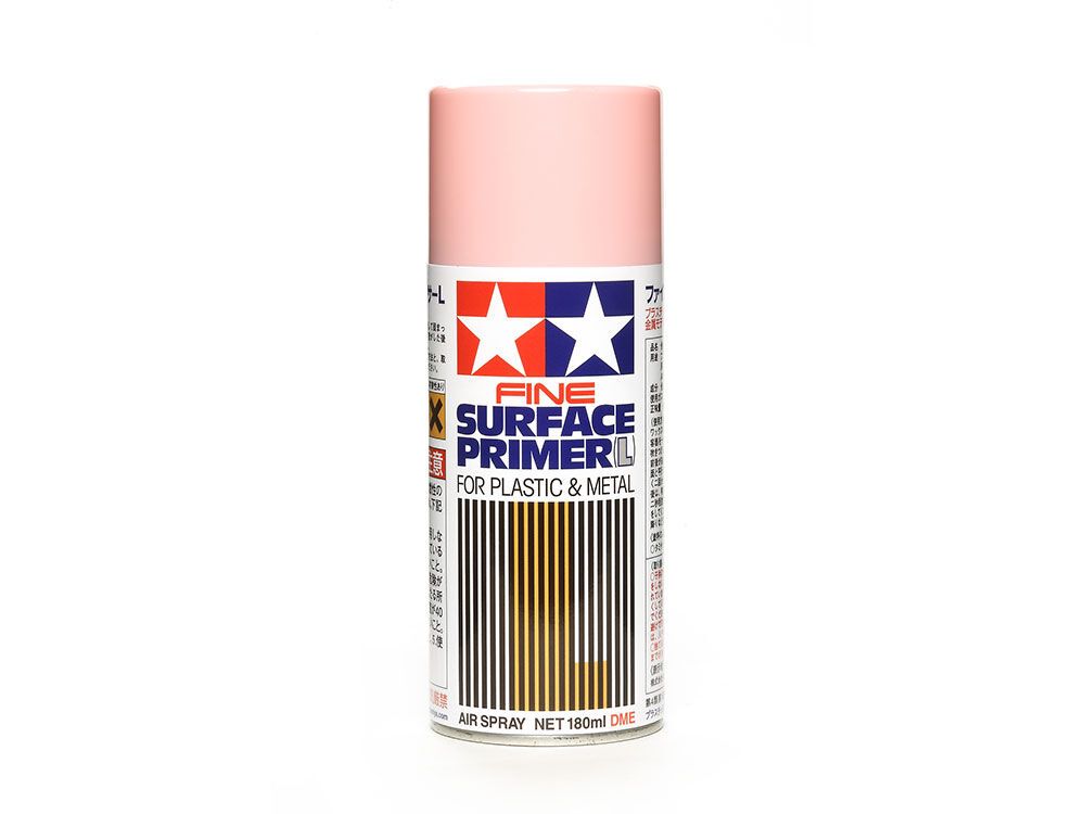 Tamiya 87146 Fine Surface Primer Large L Pink for Plastic & Metal Spray