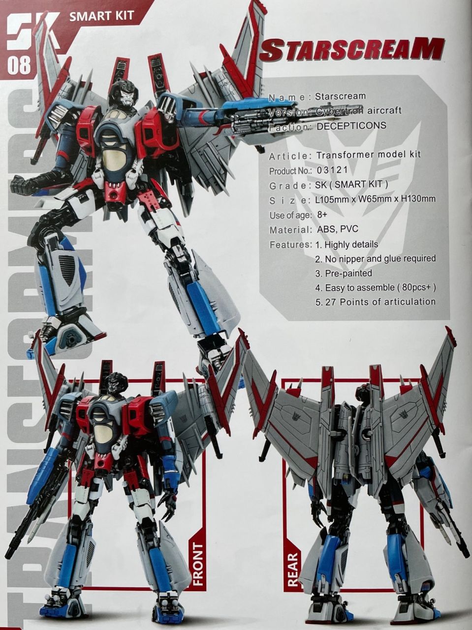 Trumpeter 03121 SK08 Cybertron Starscream