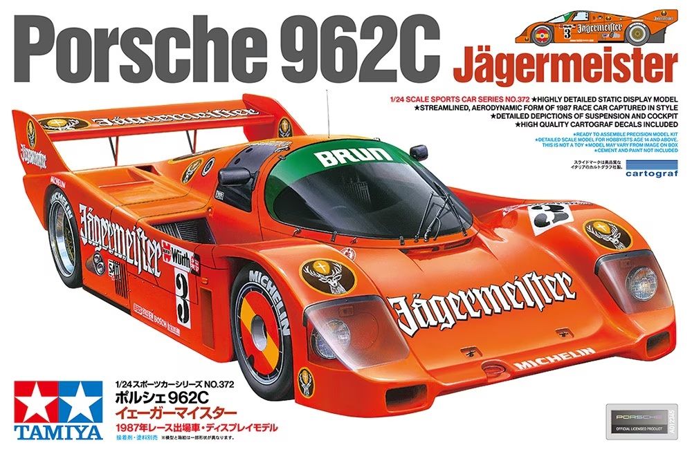 Tamiya 24372 PORSCHE 962C JÄGERMEISTER