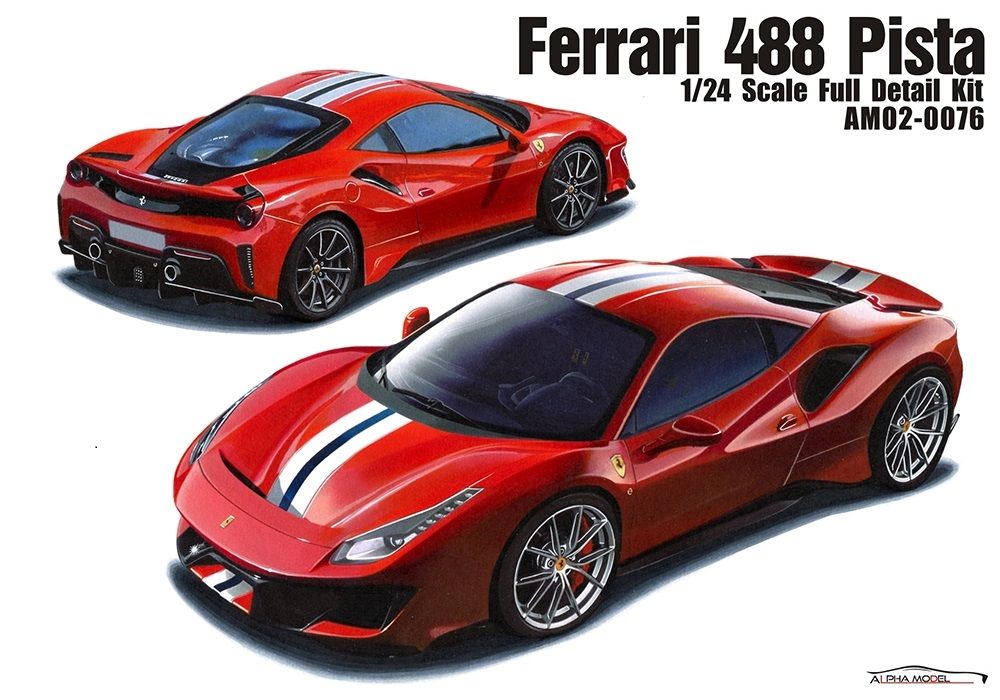 Alpha Model 02- 0076 Ferrari 488 PISTA