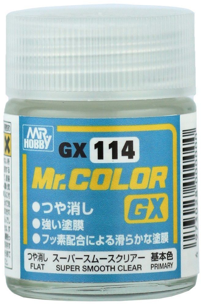 Mr. Hobby GX-114 Mr.Color GX Super Smooth Clear Flat (18ml) Mr. Hobby GX-114 Mr.Color GX Super Smooth Clear Flat (18ml)