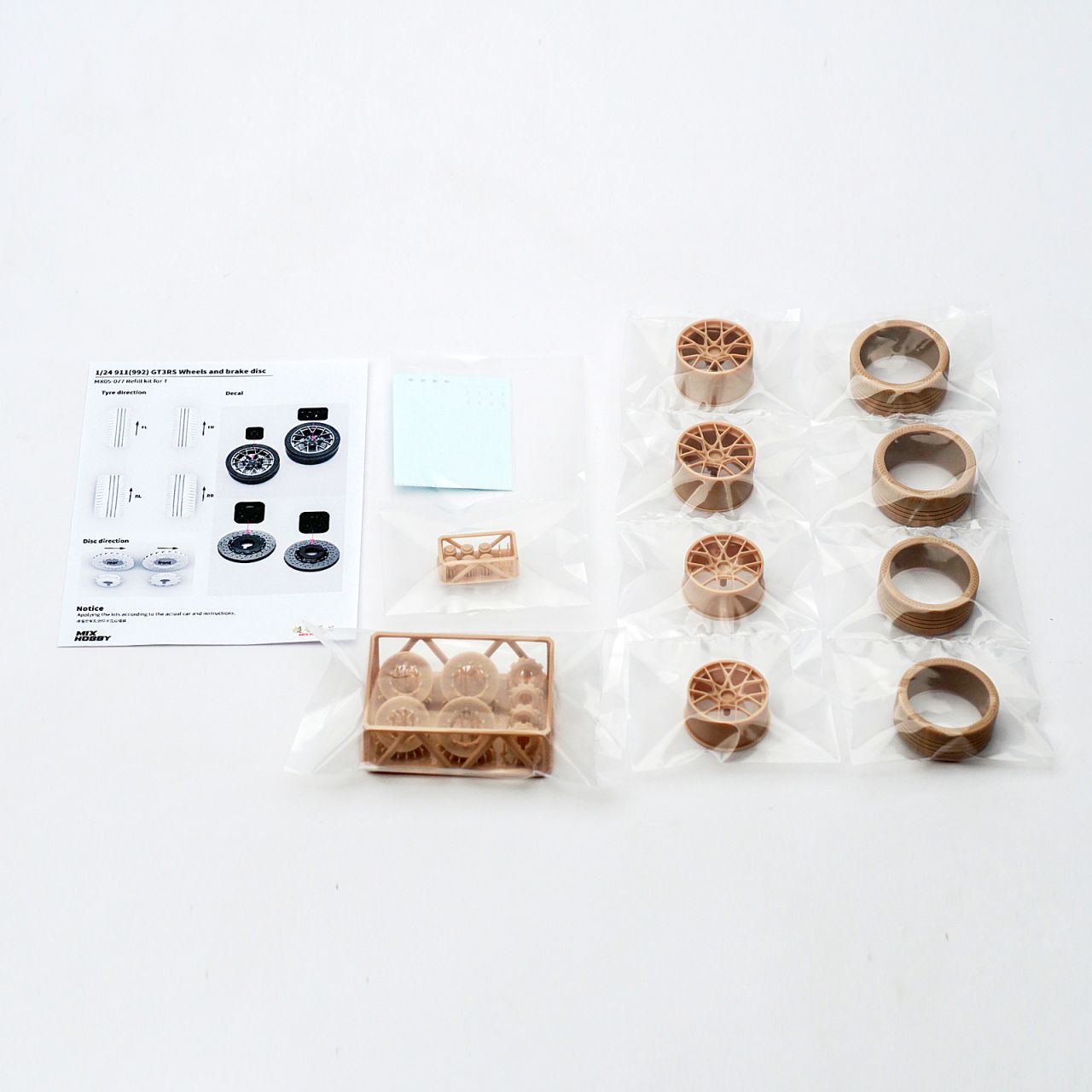 Mix Hobby MX05-077 911 GT3 RS Wheel & Brake Disc Detail up Set Mix Hobby MX05-077 911 GT3 RS Wheel & Brake Disc Detail up Set