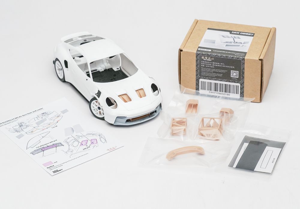 Mix Hobby MX05-080 911 GT3 RS Air Duct Liner And Cooler Refill Kit Mix Hobby MX05-080 911 GT3 RS Air Duct Liner And Cooler Refill Kit