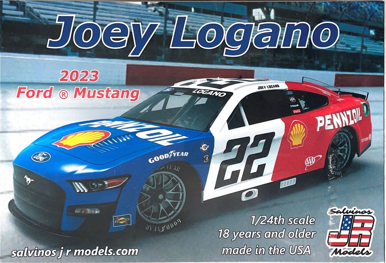 Salvinos 2023JLDA 2023 Ford Mustang Trowback Team Penske #22 Joey Logano Salvinos 2023JLDA 2023 Ford Mustang Trowback Team Penske #22 Joey Logano