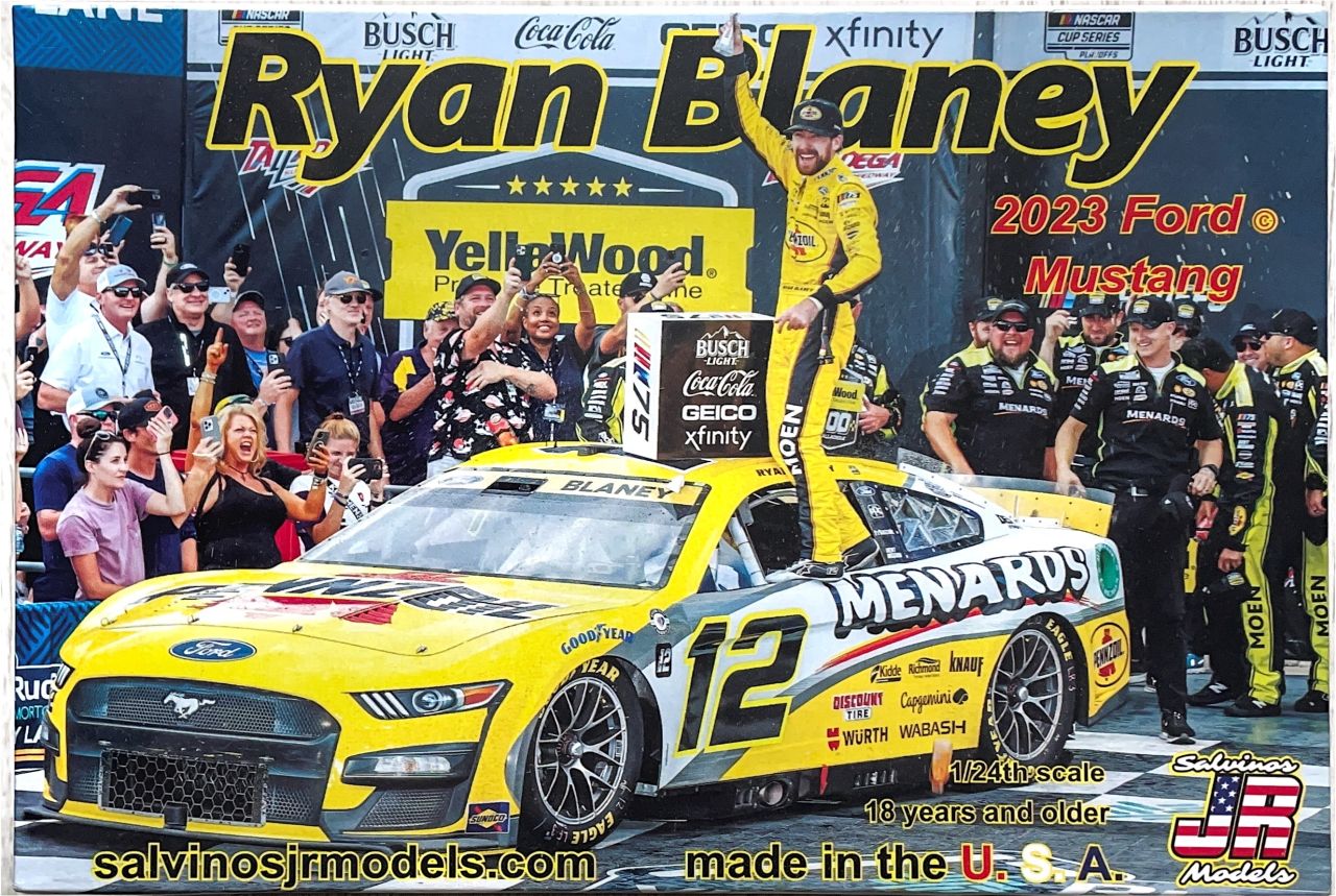 Salvinos 2023RBT 2023 Ford Mustang Talledega #12 Ryan Blaney Team Penske Salvinos 2023RBT 2023 Ford Mustang Talledega #12 Ryan Blaney Team Penske