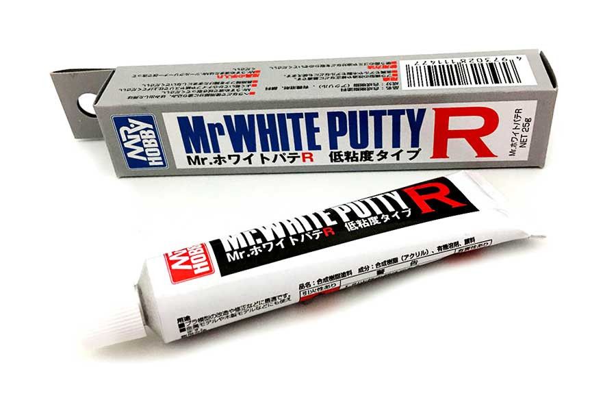 Mr. Hobby P-123 Mr. White Putty R (low viscosity vers.) 25 g Mr. Hobby P-123 Mr. White Putty R (low viscosity vers.) 25 g
