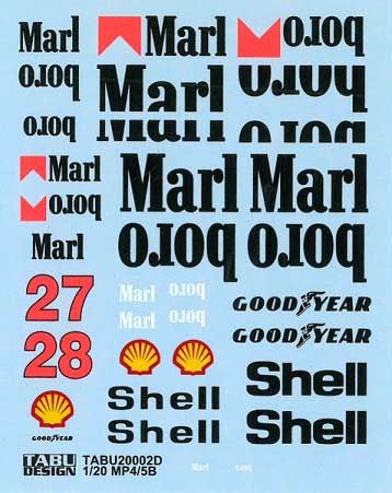 Tabu Design 20002D MCLAREN MP4/5B OPTION Tabu Design 20002D MCLAREN MP4/5B OPTION