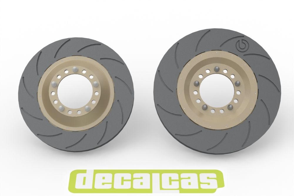 Decalcas PAR095 Brakes for 1/24 scale models: Porsche 911 991 GT3 RSR - 2018 Decalcas PAR095 Brakes for 1/24 scale models: Porsche 911 991 GT3 RSR - 2018