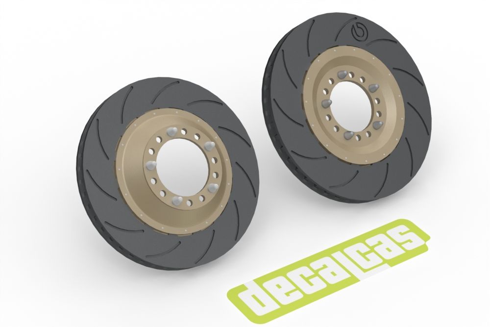 Decalcas PAR095 Brakes for 1/24 scale models: Porsche 911 991 GT3 RSR - 2018 Decalcas PAR095 Brakes for 1/24 scale models: Porsche 911 991 GT3 RSR - 2018