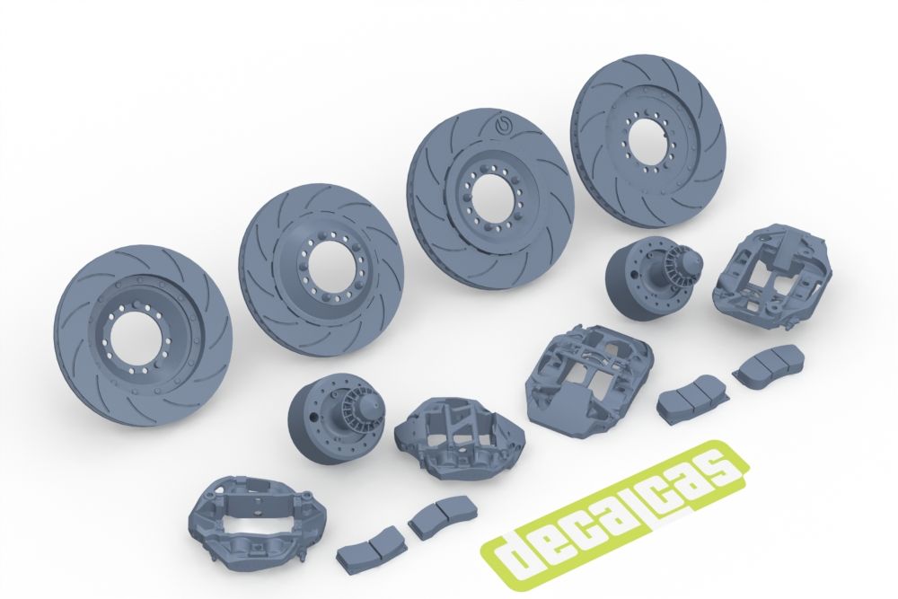 Decalcas PAR095 Brakes for 1/24 scale models: Porsche 911 991 GT3 RSR - 2018 Decalcas PAR095 Brakes for 1/24 scale models: Porsche 911 991 GT3 RSR - 2018