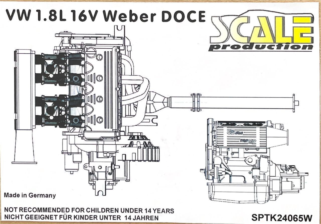 Scale Production SPTK24065W V-W Golf 1.8L 16V Weber engine Scale Production SPTK24065W V-W Golf 1.8L 16V Weber engine