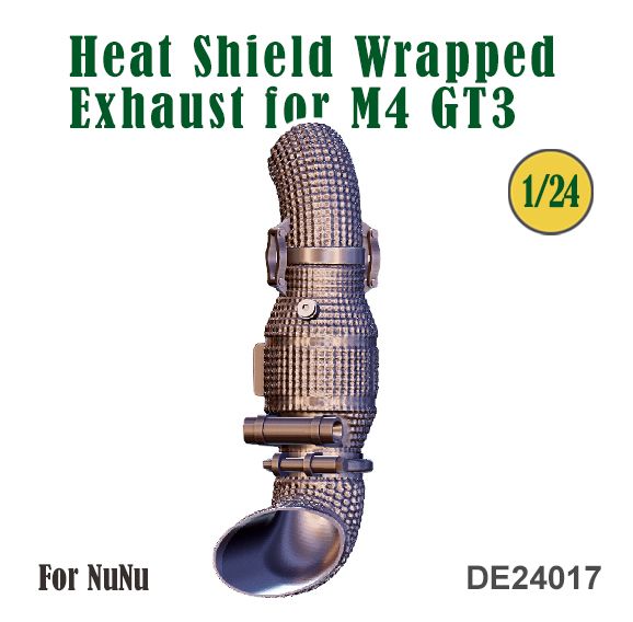 Fat Frog DE24017 Heat Shield Wrapped Exhaust for M4 GT3 Fat Frog DE24017 Heat Shield Wrapped Exhaust for M4 GT3