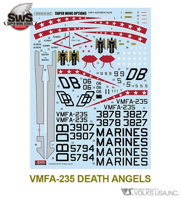 Zoukei-Mura SWS4804-D03 F-4J/S MARKING SET 1