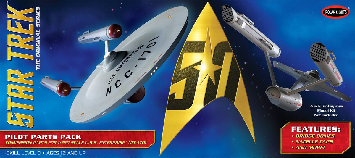 Polar Lights MKA018 Star Trek TOS U.S.S. Enterprise Pilot Parts Pack