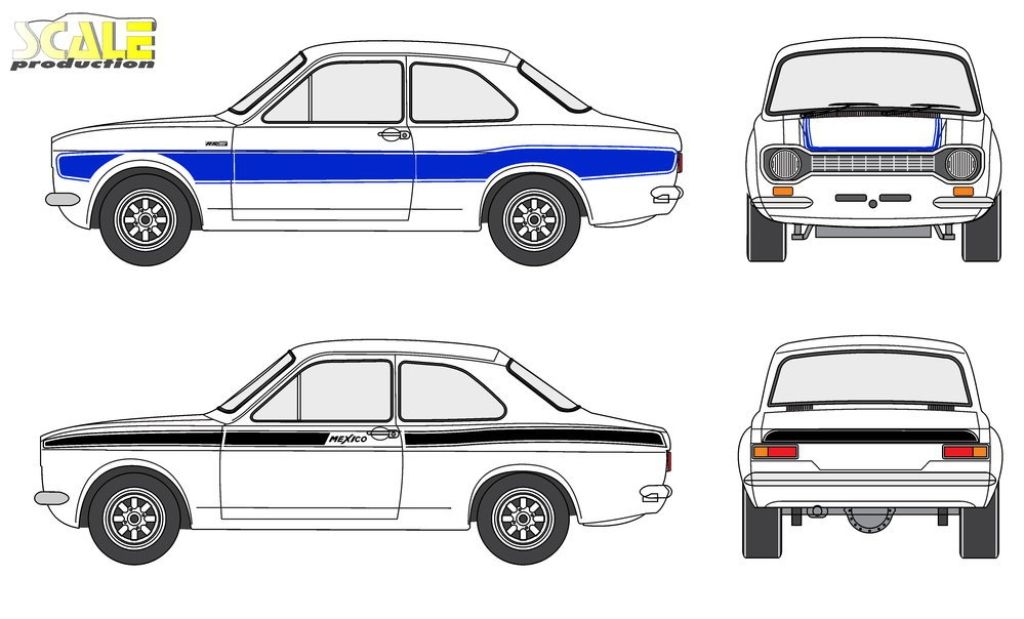 Scale Production SPTK24067 Ford Escort Mk1 (Belkits)Transkit