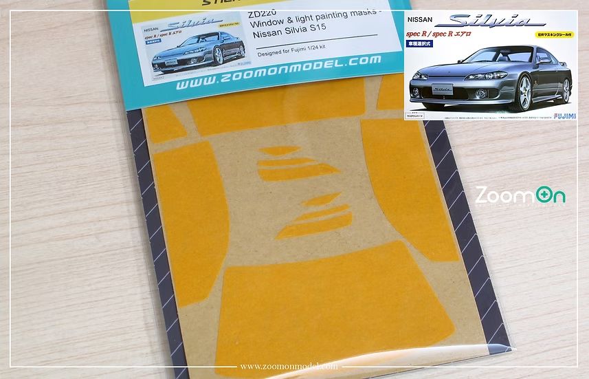 ZoomOn ZD220 Window & light painting masks - Nissan Silvia S15