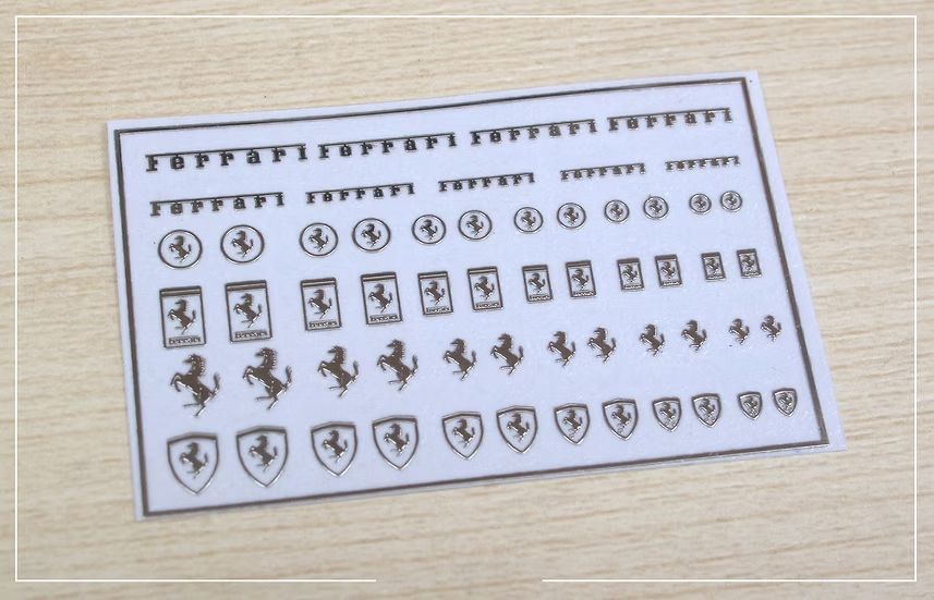 ZoomOn ZD232 Ferrari logo metal sticker ZoomOn ZD232 Ferrari logo metal sticker