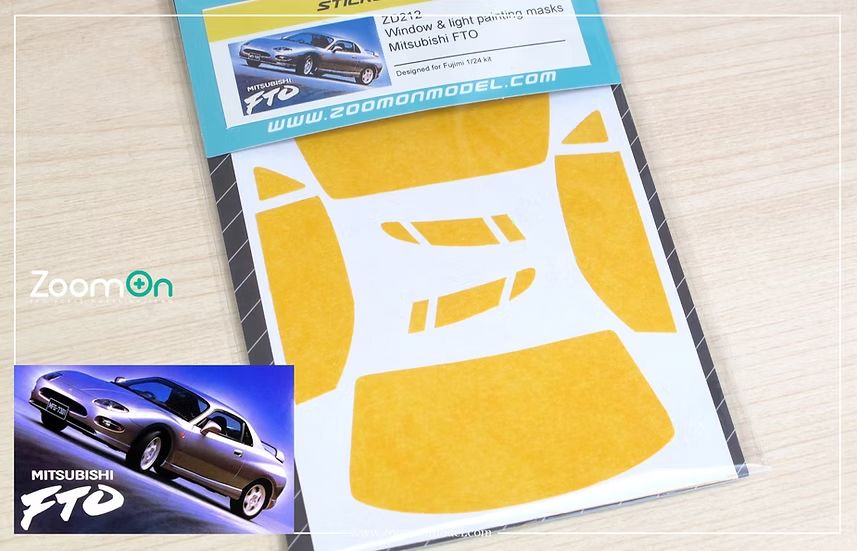 ZoomOn ZD212 Window & light painting masks - Mitsubishi FTO ZoomOn ZD212 Window & light painting masks - Mitsubishi FTO