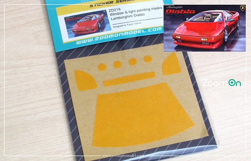 ZoomOn ZD219 Window & light painting masks - Lamborghini Diablo ZoomOn ZD219 Window & light painting masks - Lamborghini Diablo