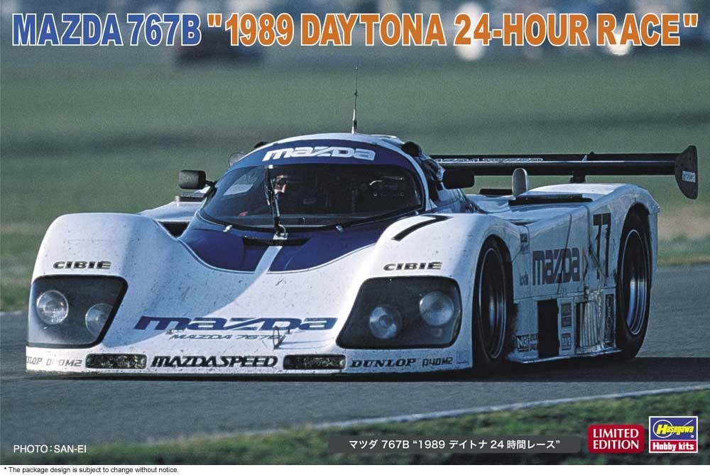 Hasegawa 20691 Mazda 767B, 1989 Daytona 24-hour ra