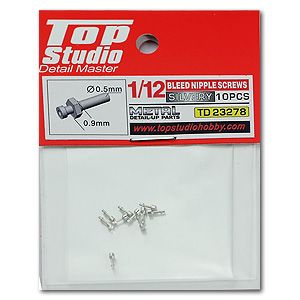 Top Studio TD23278 Bleed Nipple Screws (Silvery)